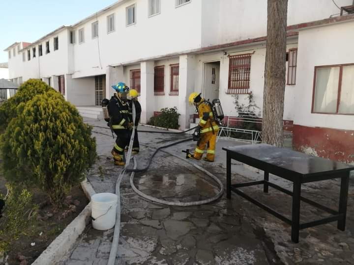 Se registra incendio en Cereso de Pachuca