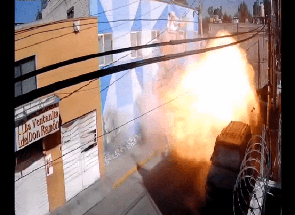 Así explotó una pizzería en la alcaldía Azcapotzalco #VIDEO