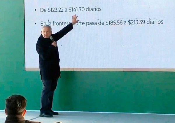 López Obrador defiende incremento al salario y lamenta críticas del sector empresarial