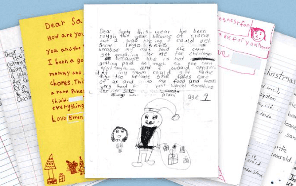 Cartas de niños a Santa Claus revela el estrés que viven por la pandemia