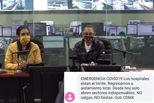 Advierte Claudia Sheinbaum que hospitales en la CDMX están al 80% de su capacidad