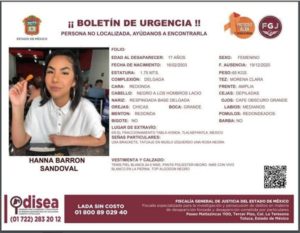 LOCALIZADA Hanna desapareció en Tlalnepantla, ayudemos a que vuelva a casa #AlertaAmber