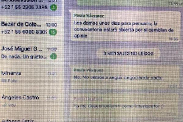 Titular de DGVC se disculpa por chat "Desactivación de colectivos"