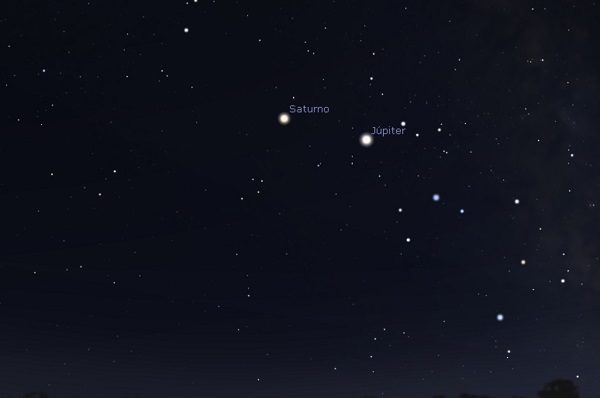 Aquí puedes ver en vivo la "gran conjunción" entre Júpiter y Saturno