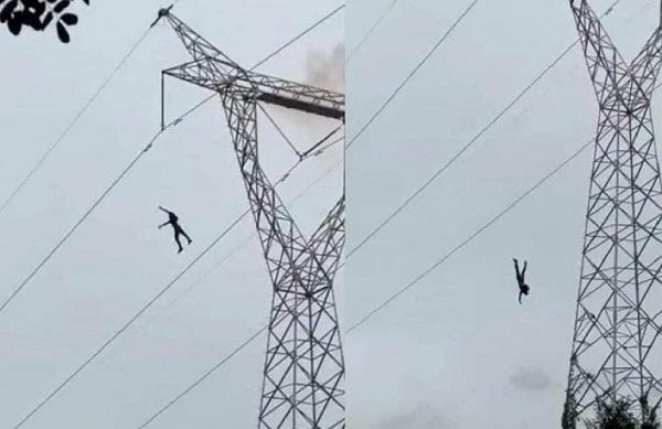 Joven muere tras recibir descarga eléctrica en torre de alta tensión #VIDEO