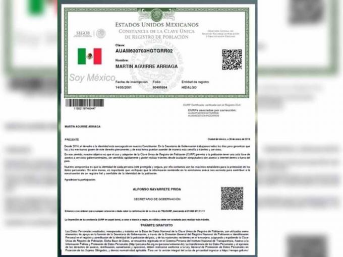 CURP será base para transitar a la Cédula Única de Identidad Digital: Segob