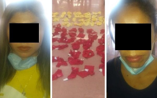 Detienen a dos mujeres robando ¡60 calzones rojos y amarillos!