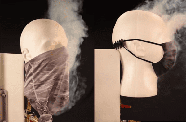 ¿Paliacate, cubrebocas de tela o tricapa? Así se expulsa la saliva #VIDEO