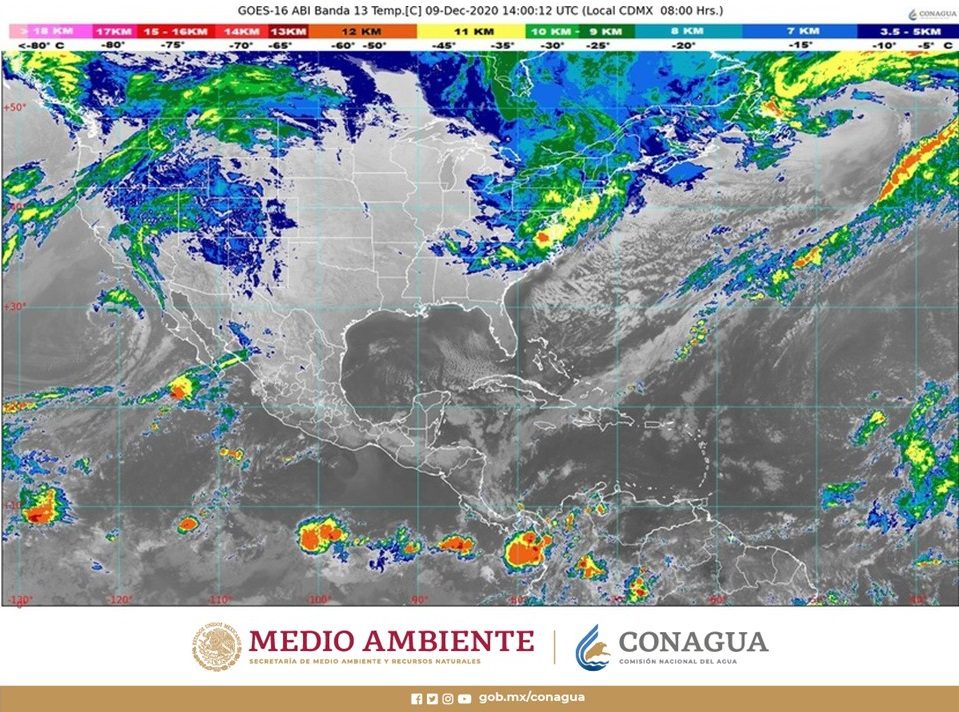 El frente frío 19 provocará nuevo descenso de temperaturas en gran parte del país