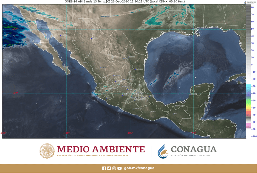 El Frente Frío 23 ocasionará fuertes vientos en la región norte de México