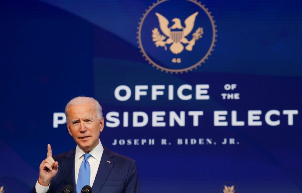 Joe Biden se pronuncia como presidente electo de EEUU
