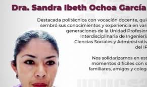 Convocan a marcha por feminicidio de docente del IPN