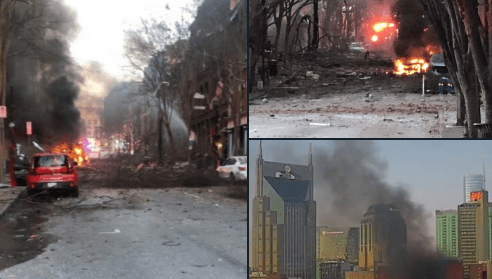 Se registra fuerte explosión en céntrica calle de Nashville, Tennessee #VIDEO