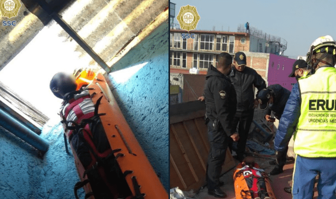 Por una pelea de pareja, un hombre casi se avienta desde un tercer piso