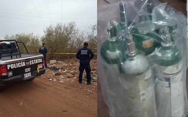 Recuperan tanques de oxígeno robados en IMSS de Sonora