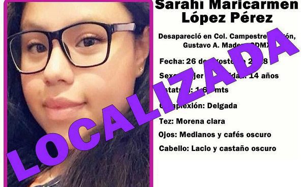 Tras dos años y medio, localizan en la frontera a jovencita desaparecida en la CDMX