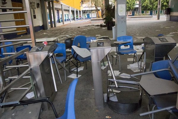UNAM reporta liberación de la Prepa 7; reporta destrozos y vandalismo