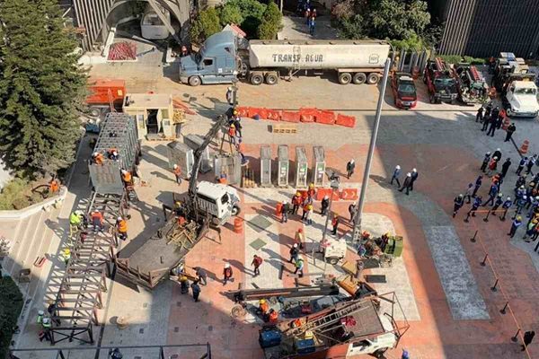 Puesto de control para las líneas 1,2 y 3 del Metro está a un 30% de avance