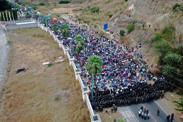 Al menos 21 hondureños se han contagiado de Covid-19 en caravana migrante