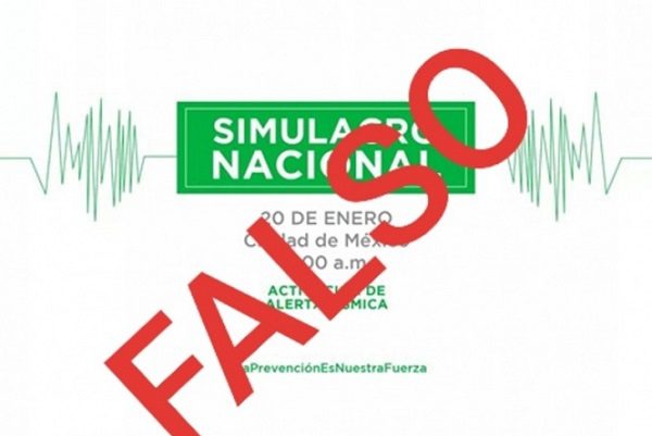 Desmienten que mañana se tenga planeado un simulacro nacional