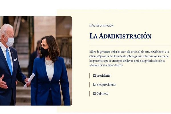 Tras cuatro años, página web de Casa Blanca recupera el español