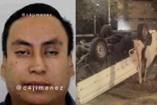 Él es el dueño de la camioneta volcada con cocaína en la Miguel Hidalgo