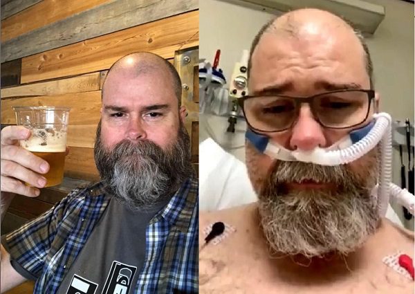 Decía no creer en el Covid, ahora desde una cama de hospital pide usar cubrebocas