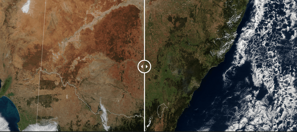 NASA muestra fotos de la Tierra antes y después del daño por el cambio climático