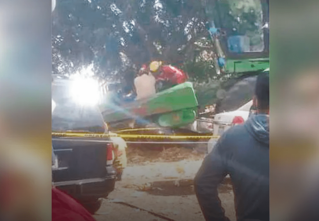 Hombre muere prensado en trilladora de maíz en Yecapixtla