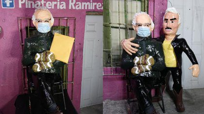 Artesanos vuelven piñata a Bernie Sanders #FOTOS