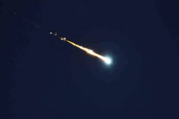 Sorprende caída de meteorito en las costas de Antofagasta, Chile #VIDEO