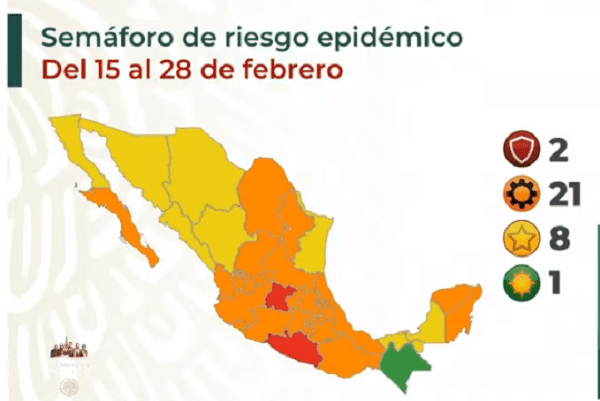 SSa presenta cambios en el semáforo epidemiológico nacional