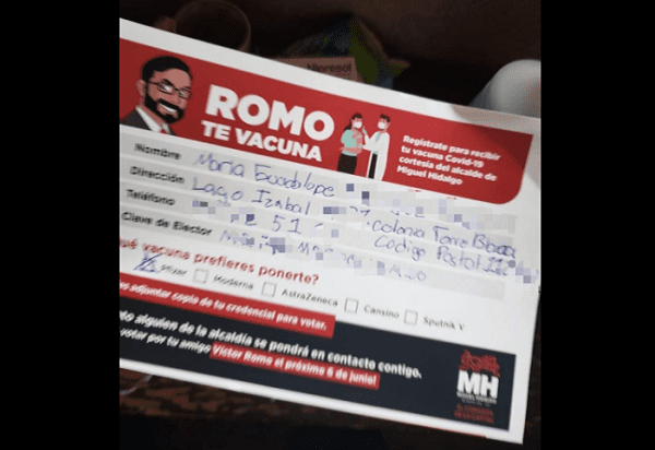 Así respondió el alcalde de la Miguel Hidalgo a los presuntos volantes de vacunas Covid con su nombre