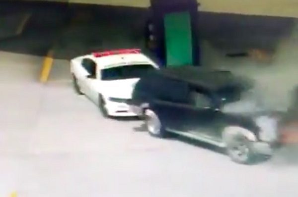 Así evitó un elemento de la GN explosión en gasolinera de Tlaxcala #VIDEO