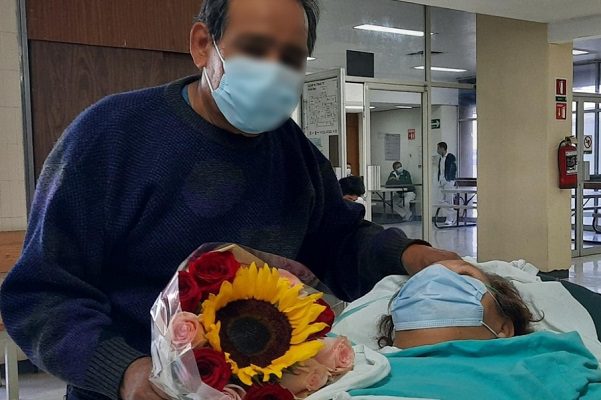 El regalo de estos abuelitos el 14 de febrero fue vencer al Covid-19