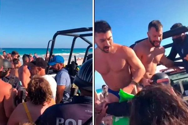 Detienen a pareja homosexual en Tulum "por besarse" #VIDEO