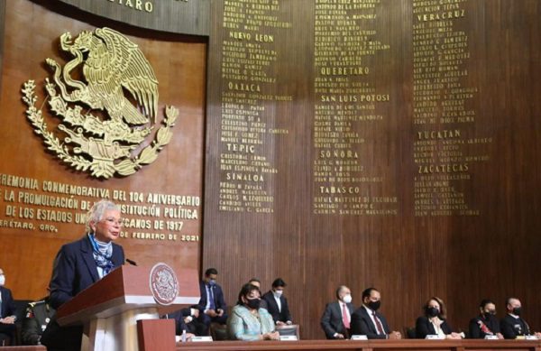 Olga Sánchez Cordero llama a la unidad nacional