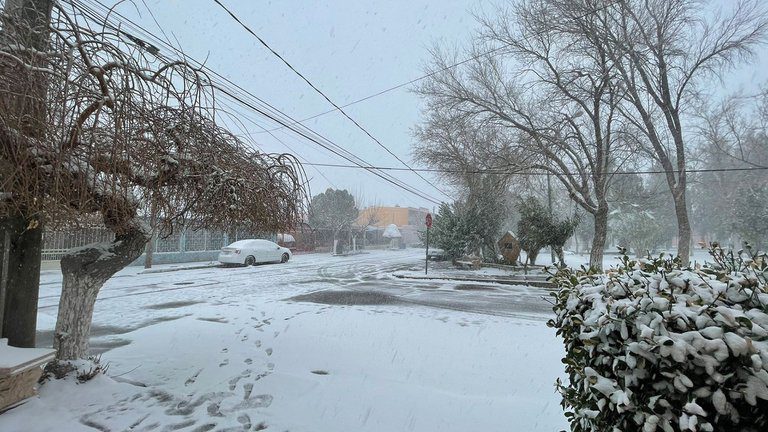 Se registra una de las nevadas más fuertes de los últimos 10 años en Ciudad Juárez