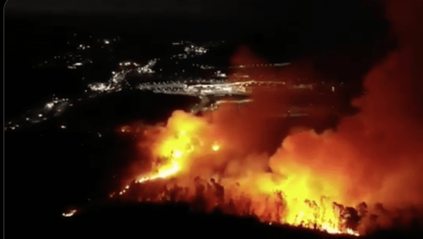 Así fue el incendio forestal que ya fue controlado en Atizapán, Edomex #VIDEO