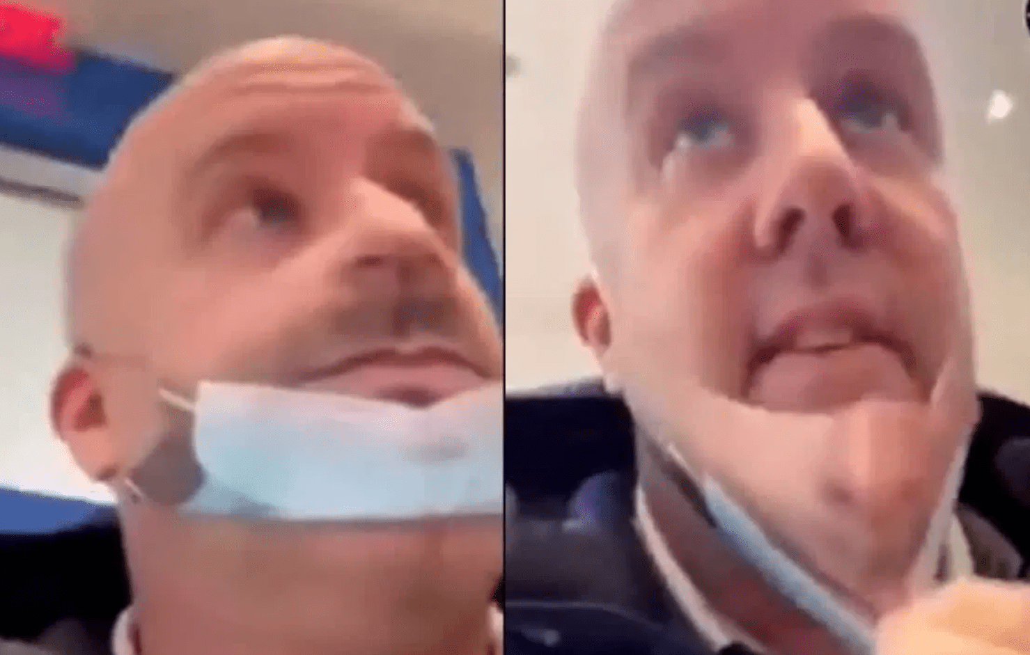 Hombre bromea a policías simulando usar mal su cubrebocas