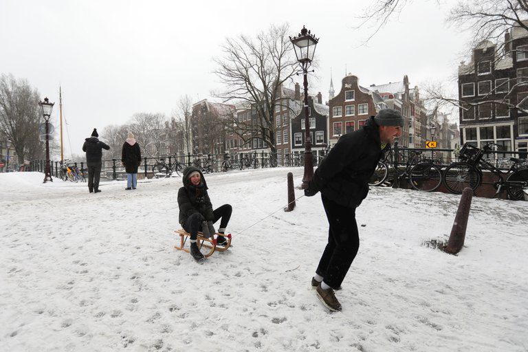 "Darcy" viste de blanco a Europa, tras nevadas #IMÁGENES