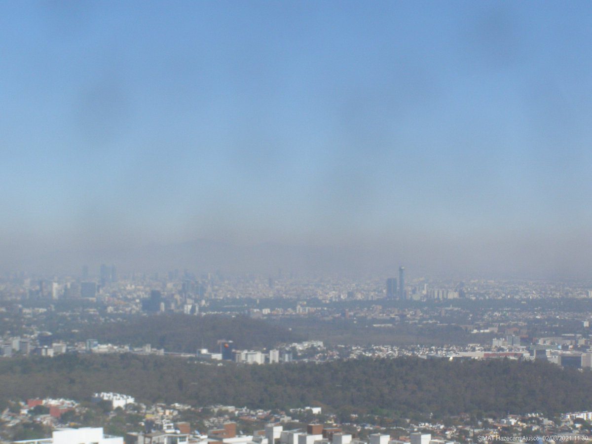 Reportan mala calidad del aire en Edomex e inversión térmica en la CDMX
