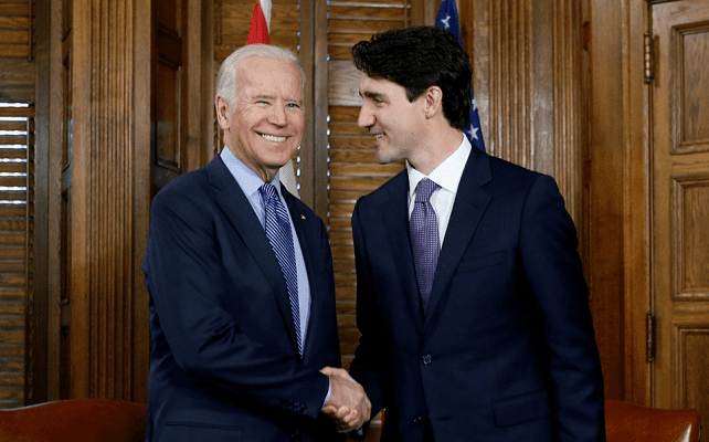 Joe Biden y Justin Trudeau tendrán su primera reunión bilateral