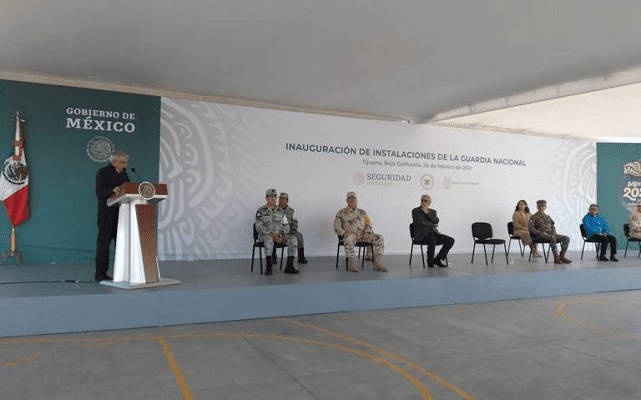 AMLO inaugura cuartel de la Guardia Nacional en Tijuana