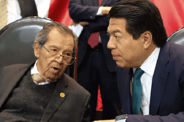 Muñoz Ledo acusa a Mario Delgado de bloquear su reelección