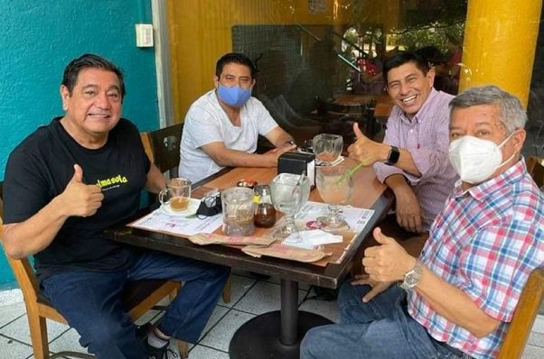 Previo a aprobación de candidatura, Salgado Macedonio se reúne con dirigencia de Morena