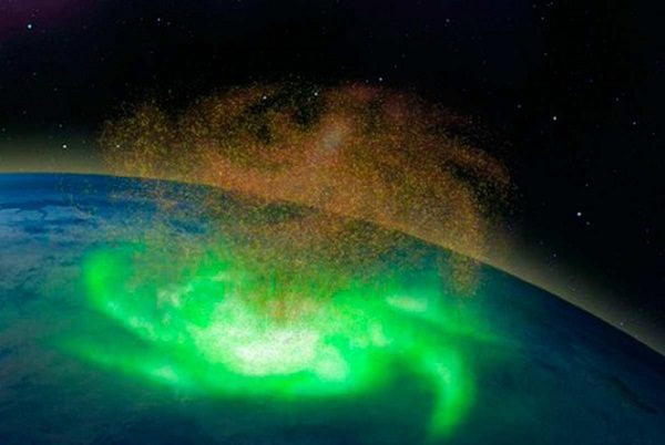 ¿Un huracán espacial? Es real y fue captado el primero