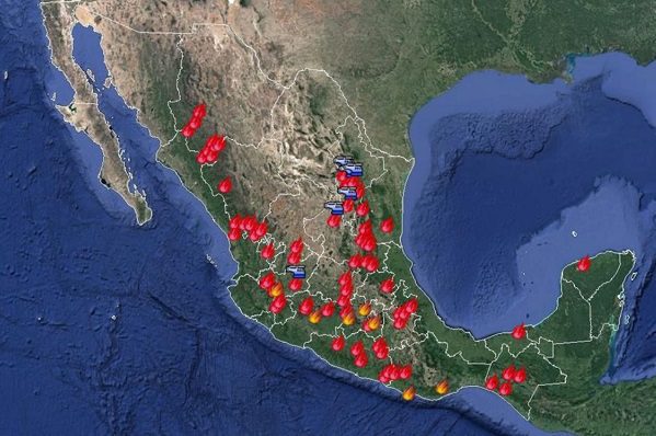 Se registran 78 incendios activos en 23 estados: Conafor