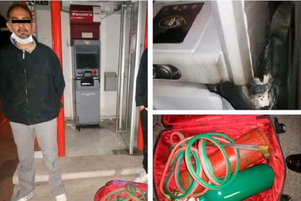 Detienen a exsecretario en Hidalgo por intentar robar un cajero automático