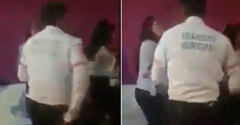 Difunden polémico #VIDEO de policías bailando uniformados y sin cubrebocas